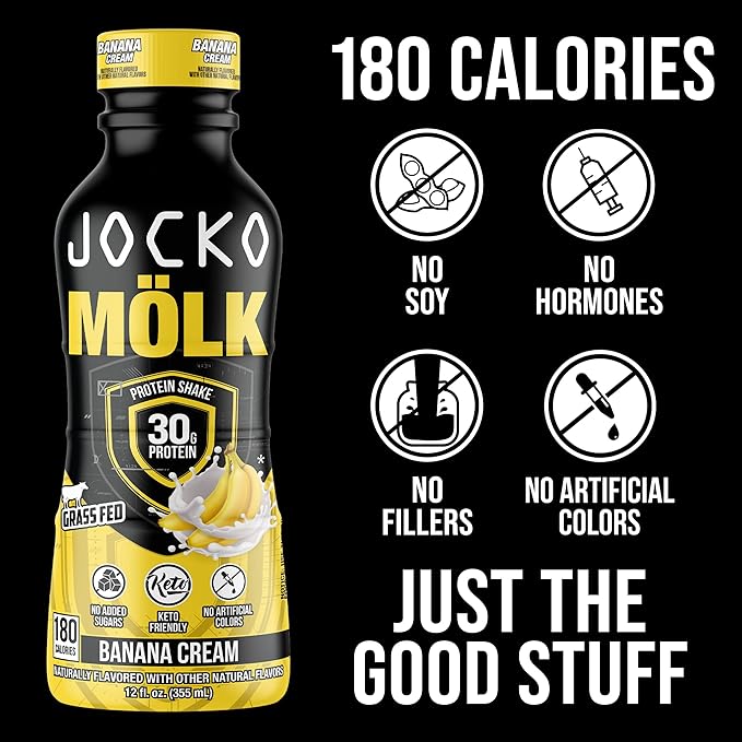 Jocko Mölk 30g Grass Fed Protein Shakes